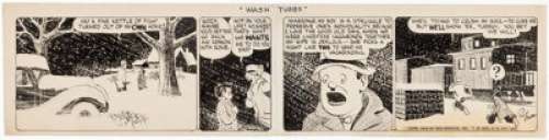 Roy Crane | Wash Tubbs Daily Comic Strip Original Art dated 2-23-1938 (NEA, 1938).... | Heritage