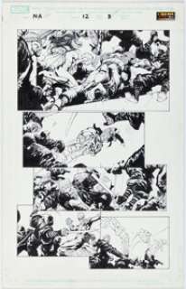 David Finch And Danny Miki | New Avengers #12 Story Page 7 Original Art (Marvel, 2005). | Heritage