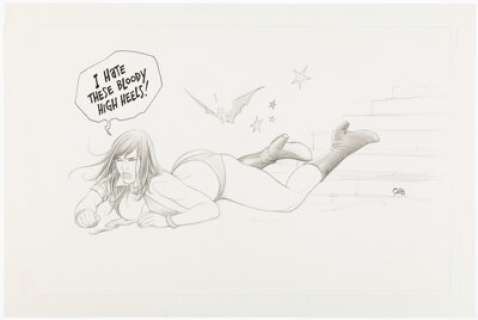 Frank Cho - Vampirella Illustration Original Art (Undated). |  | Heritage