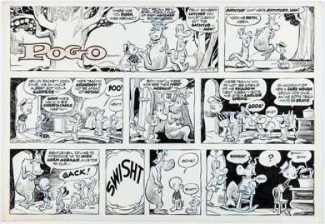 Walt Kelly | Pogo Sunday Comic Strip Original Art dated 1-26-69 (Publisher’s-Hall Syndicate, 1969). | Heritage