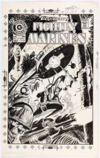 Tom Sutton | Fightin’ Marines #119 Cover Original Art (Charlton, 1974). | Heritage