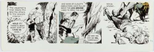 Al Williamson And Al McWilliams | Secret Agent Corrigan Daily Comic Strip Original Art dated 11-14-75 (King Feature Syndicate, 1975). | Heritage