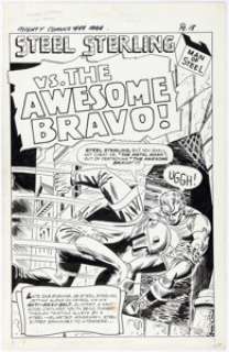 Paul Reinman And Frank Giacoia | Mighty Comics #44 Steel Sterling Partial Story Original Art Group of 9 (Archie, 1967). (Total: 9 Original Art) | Heritage