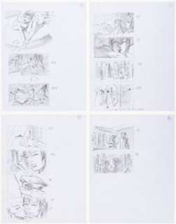 Richard Bennett Ghost in the Shell Storyboard Original Art Group of 4 (Paramount Pictures, 2017). (Total: 4 Original Art)