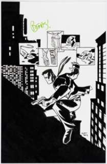 Michael Avon Oeming Powers Bureau #7 Cover Original Art (Marvel, 2013).