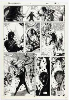 Kerry Gammill and Tom Palmer Fallen Angels #1 Story Page 21 Original Art (Marvel, 1987). | Heritage
