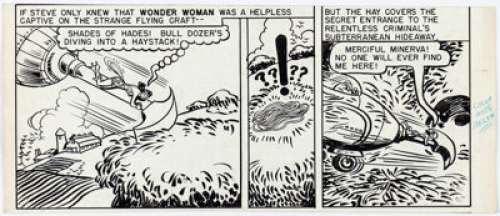 H.G. Peter (attributed) Sensation Comics Unpublished Wonder Woman Partial Story Page Original Art (DC, c. 1948). | Heritage