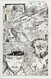 Mark Pacella and Tom Palmer Uncanny X-Men (Pro Action) #2 Story Page 3 Original Art (Marvel, 1994).