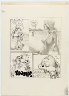 Jim Mitchell - Underground Erotica Story Page Original Art (1970s). | Heritage
