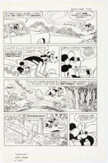 Paul Murry Walt Disney‘s Comics and Stories #465 Mickey Mouse and Goofy Story Page 6 Original Art (Gold Key, 1979).