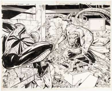 Luke Ross and John Stanisci The Spectacular Spider-Man #239 Double Splash Pages 2-3 Original Art (Marvel, 1996). (Total: 2 Original Art) | Heritage