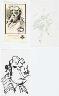 Skottie Young, Robert Atkins, and other - Hellboy and Dracula Sketch Original Art Group of 3 (c. 2000s). (Total: 3 Original Art)