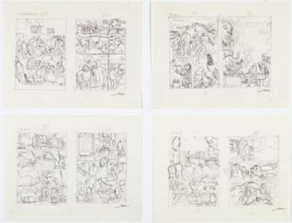 Sal Velluto Firebrand #4 Complete Issue Story Pages Preliminary Original Art Group of 11 (DC, 1996). (Total: 11 Original Art)