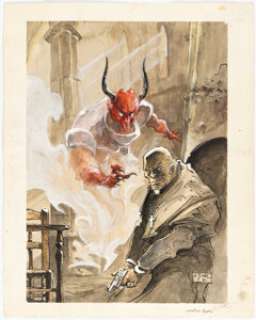 Guillaume Sorel Plasma Cover Original Art (1990). | Heritage