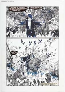 Gary Erskine and Bambos Georgiou Knights of Pendragon #12 Story Page 3 Original Art (Marvel UK, 1991).