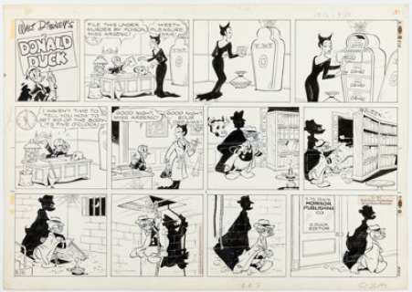 Al Taliaferro and Frank Grundeen Donald Duck Sunday Comic Strip Original Art dated 8-13-67 (King Features Syndicate, 1967). | Heritage