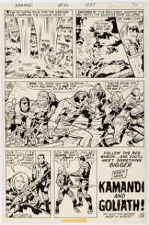 Jack Kirby and D. Bruce Berry Kamandi, the Last Boy on Earth #22 Story Page 20 Original Art (DC, 1974). | Heritage