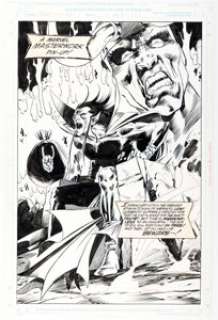 Pat Olliffe and Al Williamson - Mephisto and Loki Pin-Up Illustration Original Art (c. 1990s). | Heritage
