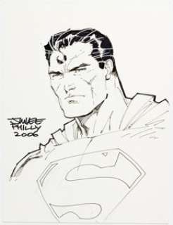 Jim Lee - Superman Sketch Illustration Original Art (2006). | Heritage