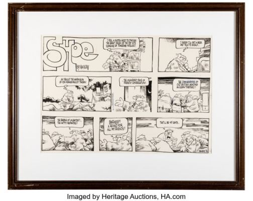 Jeff MacNelly Shoe Sunday Comic Strip Original Art dated 7-26-81 (C.T.N.Y.N.S, 1981). | Heritage