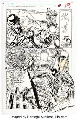 Stewart "Staz" Johnson and Al Milgrom Spider-Man: Funeral for an Octopus #1 Story Page 15 Original Art (Marvel, 1995). | Heritage
