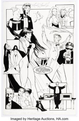 Louis Small Jr. and Jim Balent Vampirella #2 Story Page 13 Original Art (Harris, 1993).