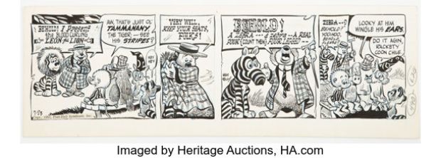 Walt Kelly Pogo Daily Comic Strip Original Art dated 7-23-51 (Post-Hall Syndicate, Inc., 1951). | Heritage