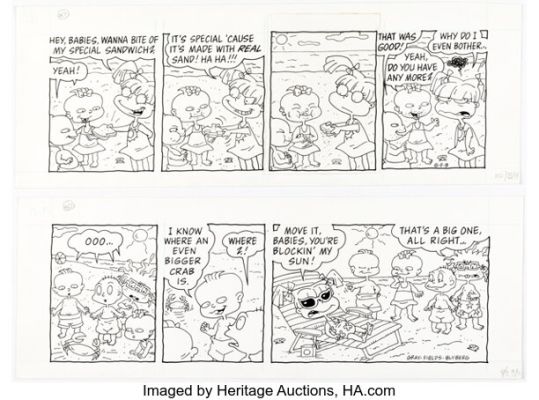 Gary Fields and Will Blyberg Rugrats Daily Comic Strips Original Art Group of 2 (Creators Syndicate, 1998). (Total: 2 Original Art)