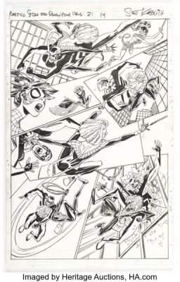 Scott Koblish Amazing Spider-Man: Renew Your Vows #21 Story Page 14 Original Art (Marvel, 2018). | Heritage