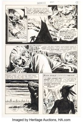 Joe Kubert Showcase #86 Firehair Story Page 12 Original Art (DC, 1969). | Heritage