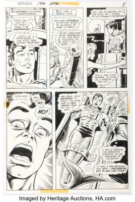Bob Brown and Murphy Anderson Superboy #194 Story Page 5 Original Art (DC, 1973). | Heritage