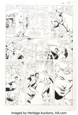Greg LaRocque and Jerry Acerno Power Man and Iron Fist #111 Story Page 4 Original Art (Marvel, 1984). | Heritage