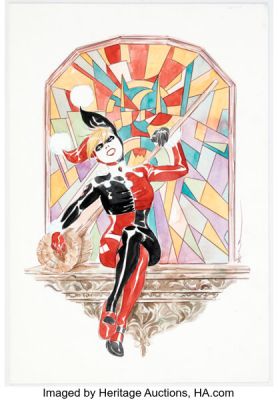 Dustin Nguyen - Harley Quinn Illustration Original Art (undated).