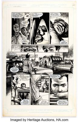 David Lloyd Wasteland #3 "Dies Illa" Story Page 3 Original Art (DC, 1988).