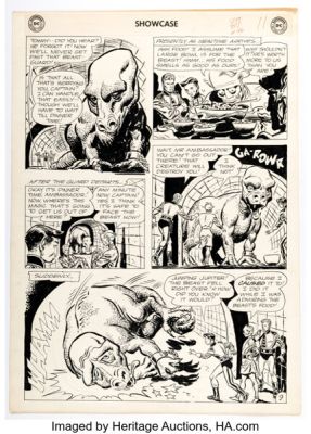 Lee Elias Showcase #46 Tommy Tomorrow Story Page 9 Original Art (DC, 1963).