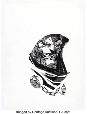 Shawn Crystal - Doctor Doom Illustration Original Art (2025).