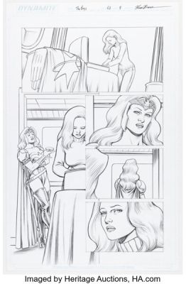 Russ Braun The Boys #63 Story Page 8 Original Art (Dynamite Entertainment, 2012).