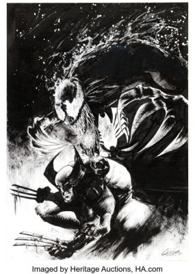 Connor Riches - Wolverine and Venom Illustration Original Art (2023). | Heritage