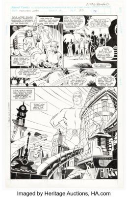 Steve Ditko and Bill Reinhold Phantom 2040 #4 Story Page 20 Original Art (Marvel, 1995). | Heritage