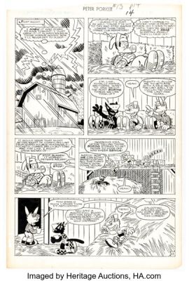 Joe Albelo and Pierre Fournier Peter Porker, the Spectacular Spider-Ham #13 Story Page 11 Original Art (Marvel, 1987). | Heritage