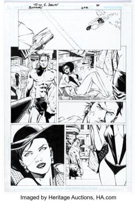 Tony Daniel and Sandu Florea Batman #692 Story Page 6 Original Art (DC, 2009).