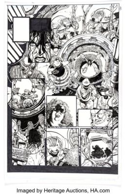 George Pérez George Pérez’s Sirens #1 Story Page 8 Original Art (Boom! Studios, 2014). | Heritage
