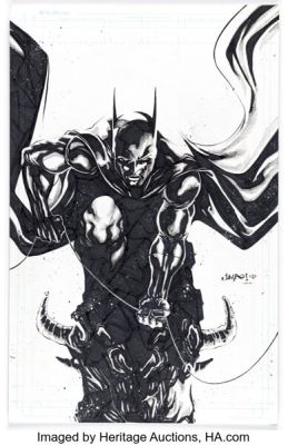 Jimbo Salgado - Batman Specialty Illustration Original Art (2014).