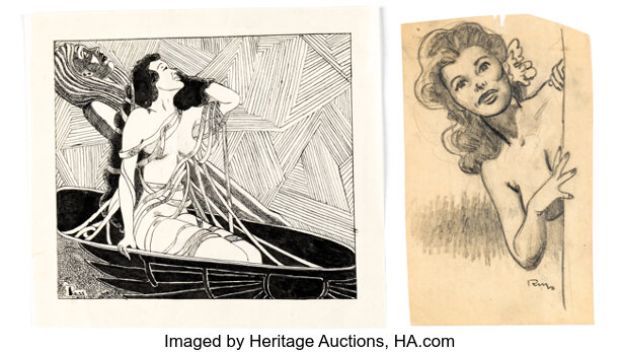 Russ Manning - Sketches of the Female Figure Original Art Group of 6 (c. 1940s). (Total: 6 Items) | Heritage