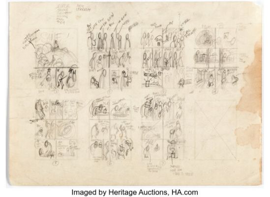 Harvey Kurtzman MAD #10 "Sane!" Complete 7-Page Story Layout Preliminaries Original Art (EC, 1954). | Heritage