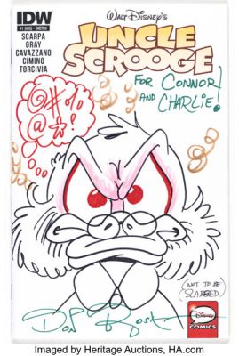 Don Rosa Uncle Scrooge #1 Sketch Variant Original Art (IDW Publishing, 2015) Condition: NM. | Heritage
