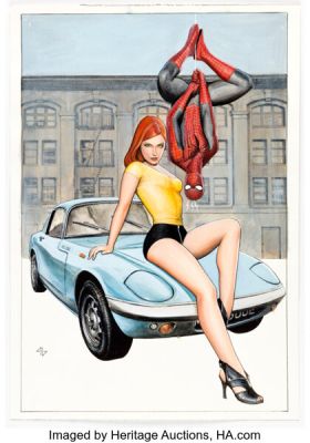Adi Granov - Mary Jane and Spider-Man Specialty Illustration Original Art (undated). | Heritage