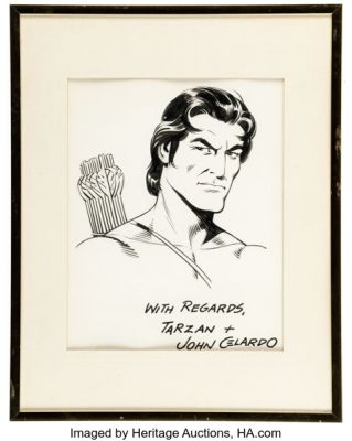 John Celardo - Tarzan Specialty Illustration Original Art (c. 1950s-60s).