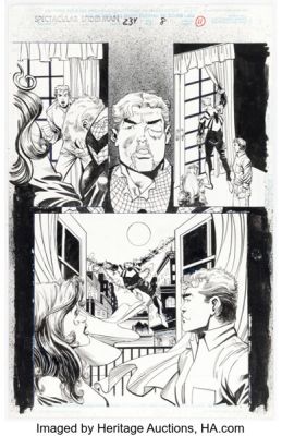 Sal Buscema and John Stanisci The Spectacular Spider-Man #234 Story Page 8 Original Art (Marvel, 1996).