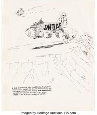 Vaughn Bodé Junkwaffel Illustration Original Art (undated). | Heritage